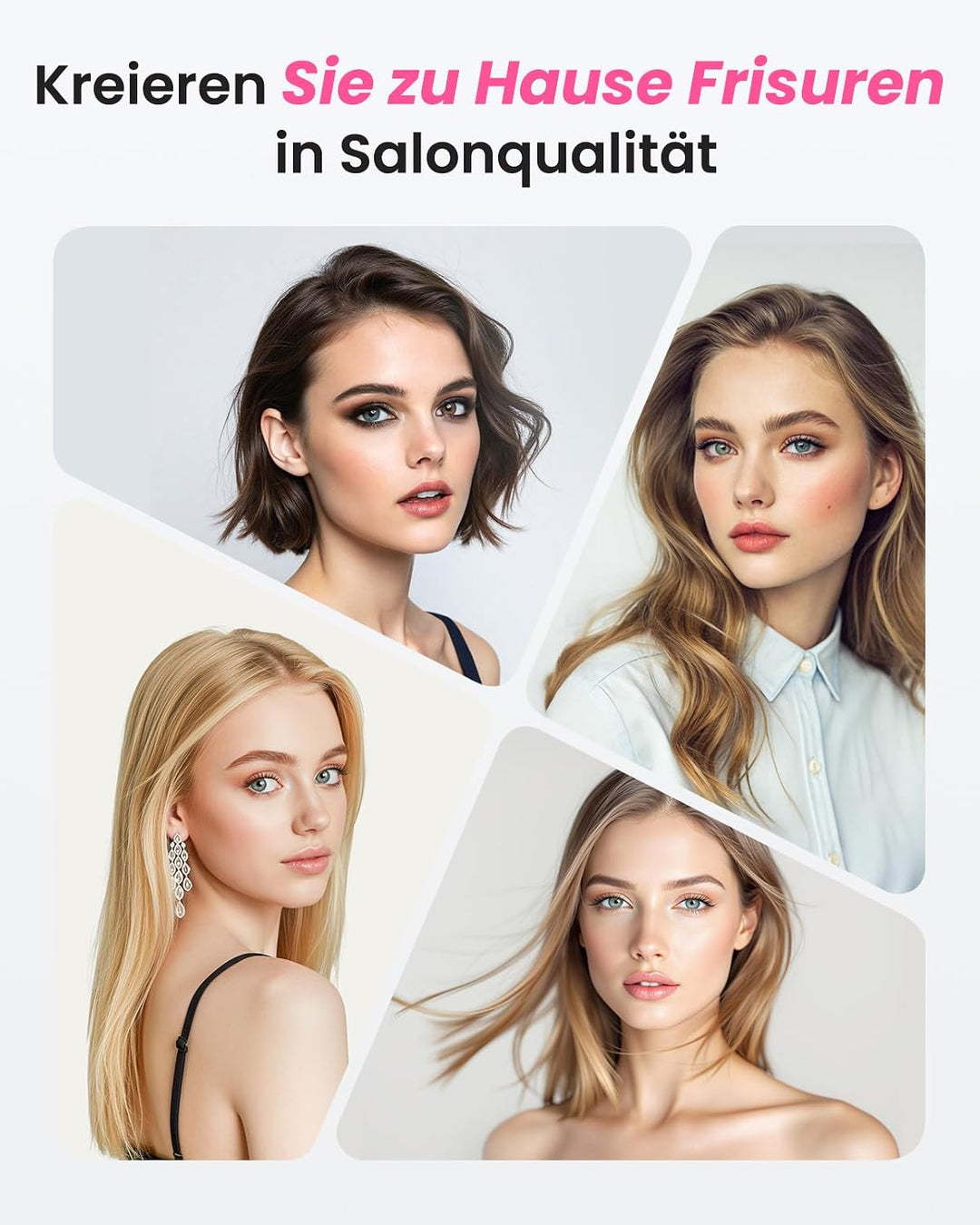 Haokoo Thermobürste 38mm für Volumen &amp; Blowout Look, Ionische Stylingbürste | 6 Temperaturstufen 160