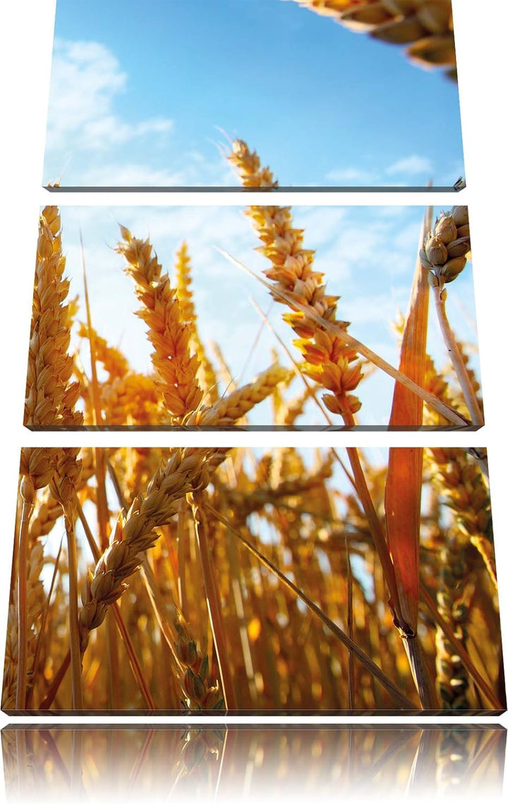 Pixxprint Ruhige See im Nebel als Leinwandbild/Grösse: 3 Teilig (120x80) / Wandbild/Kunstdruck/ferti