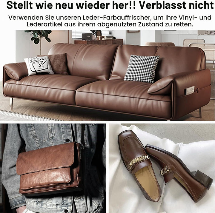 Leder Reparatur Set Schwarz, Lederpflege Für Ledercouch, Für Vinyl Möbel, Sofa, Autositze, Schuhe Fü