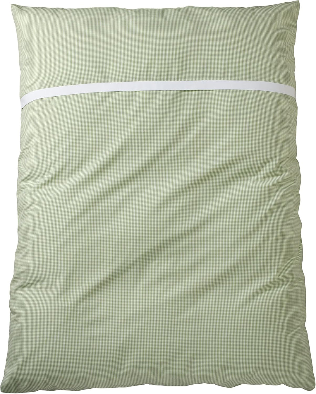 wellyou, Kinder Bettwäsche, Vichy-Karo, 100% Baumwolle, Masse (100x135cm und 40 x 60cm) grün-weiss G