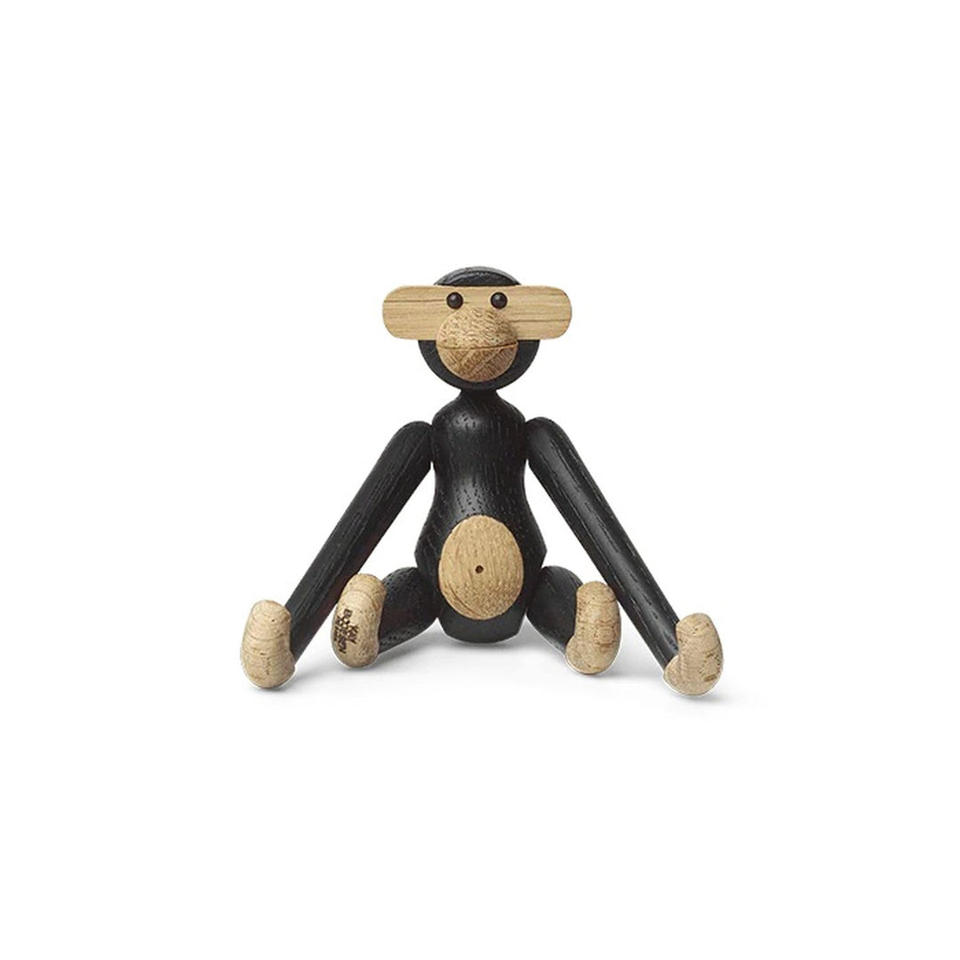 Kay Bojesen AFFE Mini Figuren 9.5 cm Affen Weihnachtsdekoration, Holz dunkel H9.5 cm Dunkel Gebeizte