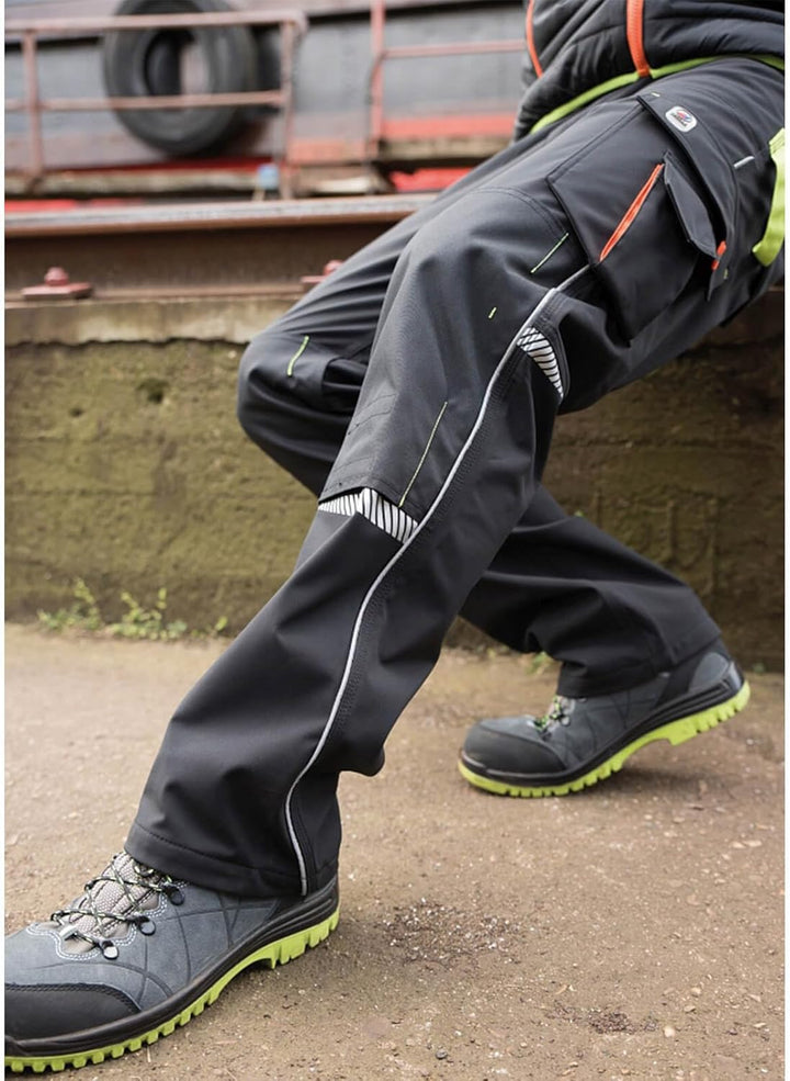 Bundhose Terrax Workwear TERRAX 48 Schwarz/Limette, 48 Schwarz/Limette