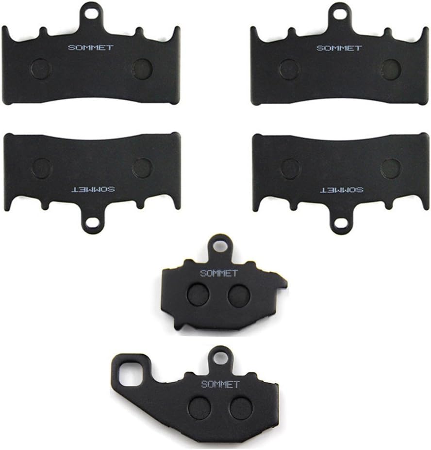 SOMMET Motorrad Bremsbeläge Vorne + Hinten für Kawasaki ZX9R (ZX 900 B/C/E) Ninja (1996-2001)