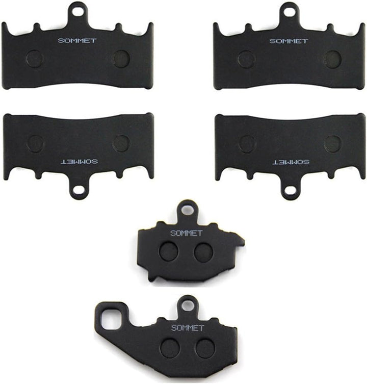 SOMMET Motorrad Bremsbeläge Vorne + Hinten für Kawasaki ZX9R (ZX 900 B/C/E) Ninja (1996-2001)