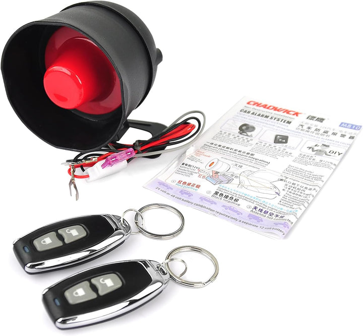 Auto-Einbruchmeldeanlage, Riloer Universal Alarmanlage Mit 2 Fernbedienung, Cw-8110 Auto-Sicherheits