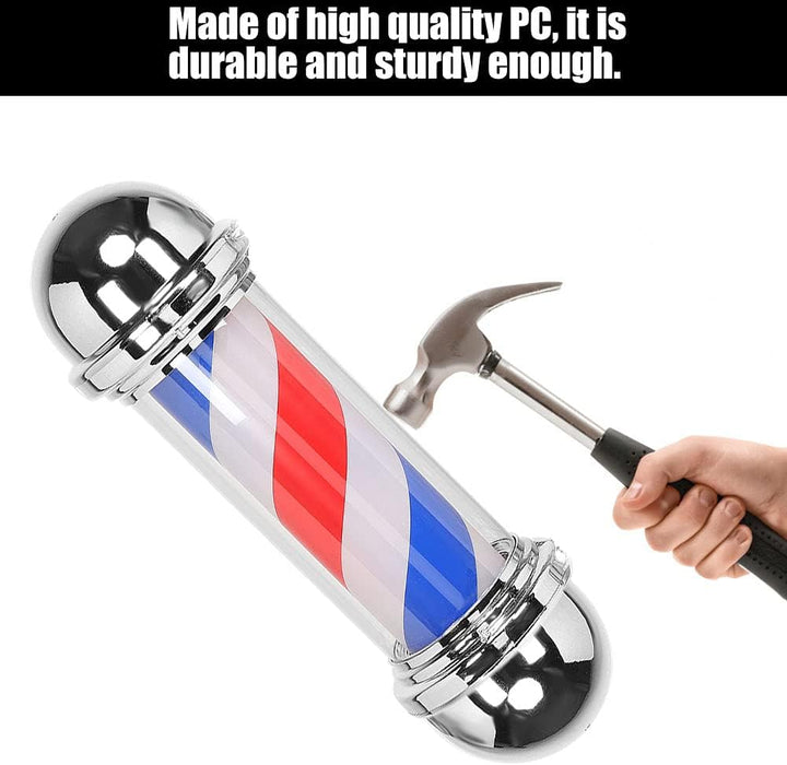 LED-Blinker Barber Shop Pole, Barber Shop Schild, Salon Shop für Schönheitssalon(Europäischer Standa