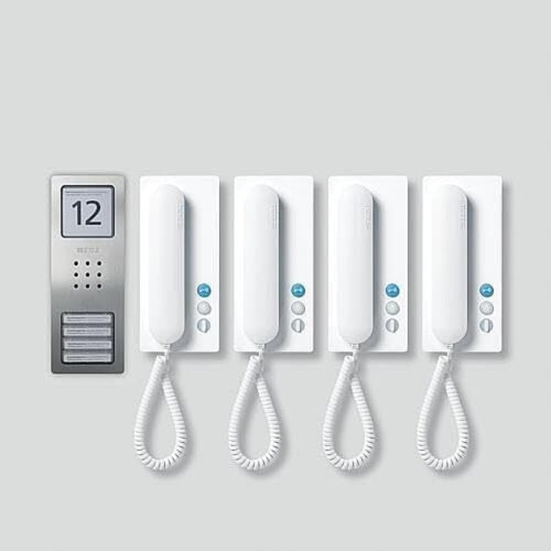 Siedle Set CA 812-4 E/W Edelstahl weiss – Intercom-Systeme Audio (kabelgebunden, Edelstahl, weiss, W