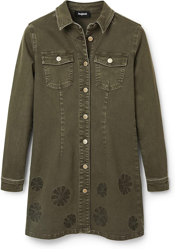 Desigual Damen Casual Dress M Grün, M Grün