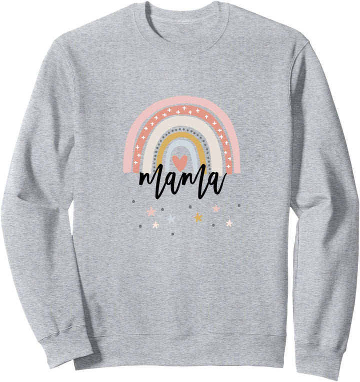 Mama Boho Regenbogen Mama Sweatshirt