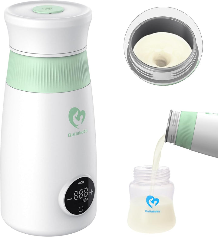 Bellababy Flaschenzubereiter für Babys, Flaschenwärmers,Bottle Warmer Tragbar,Schneller Flaschenwärm