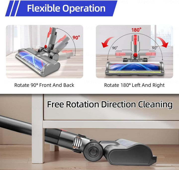Bürste Ersatzteile mit Staubdetektionsfunktion kompatibel für Dyson Staubsauger V7, V8, V10, V11, V1