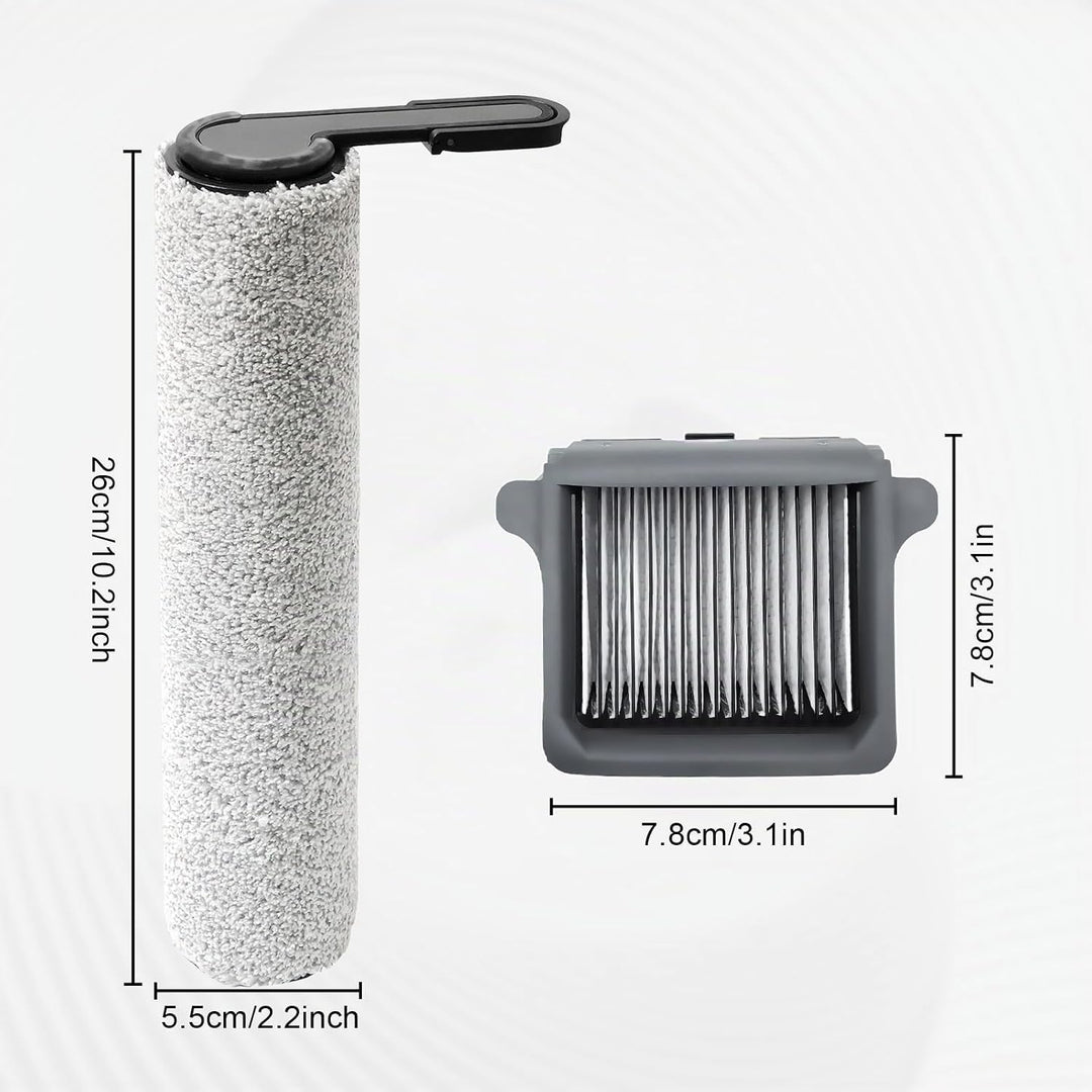 Ersatz bürstenrolle und HEPA-Filter für Tineco FLOOR ONE S7 Combo / S7 FlashDry/Switch S7 Nass und T