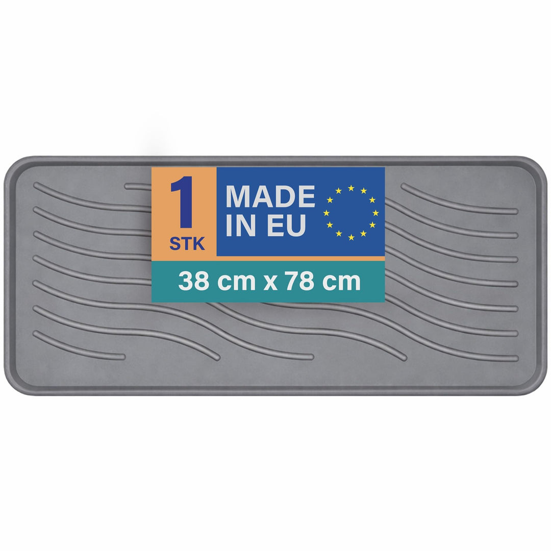 Bestlivings Schuhabtropfschale (Anthrazit) XXL Extra Grosse Schuhablage (78x38x2,5cm) wasserdichte S