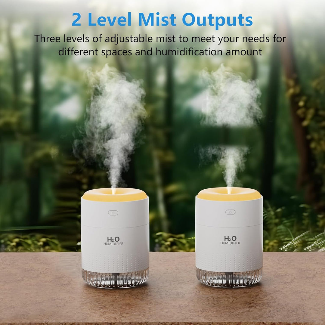 Luftbefeuchter Mini Luftbefeuchter klein USB einstellbar Mit Led-Licht AIR Humidifier mini with Soft