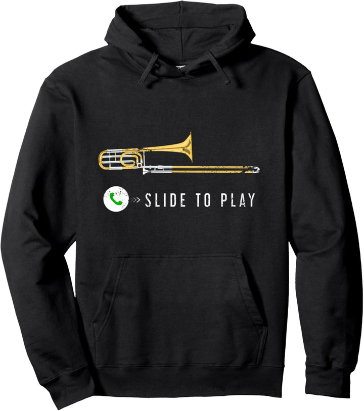 Jazz Musik Marschkapelle Posaunist Geschenk Lustiges Posaune Pullover Hoodie