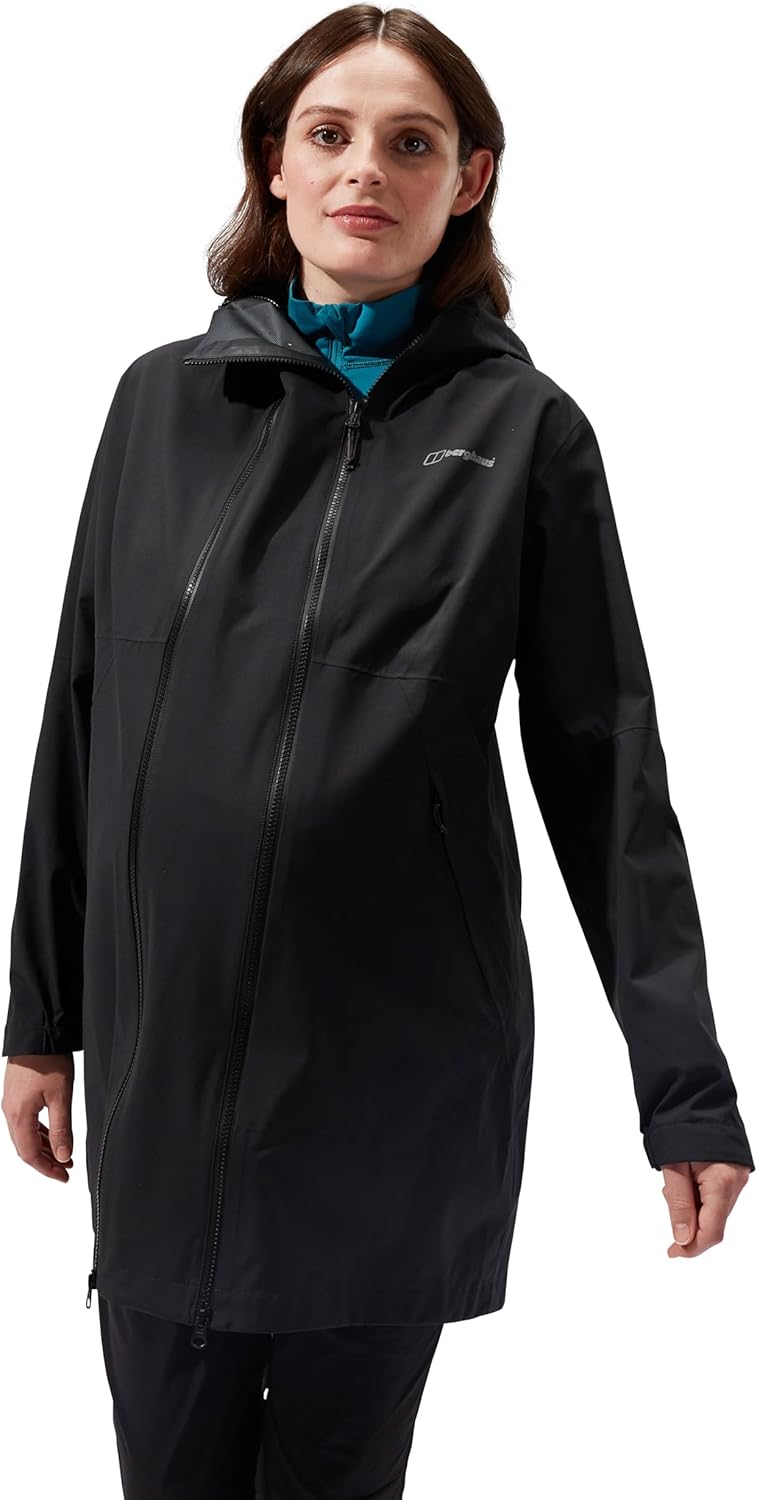 Berghaus Damen Annaside Maternity Waterproof 2in1 Jacket 44 Schwarz, 44 Schwarz