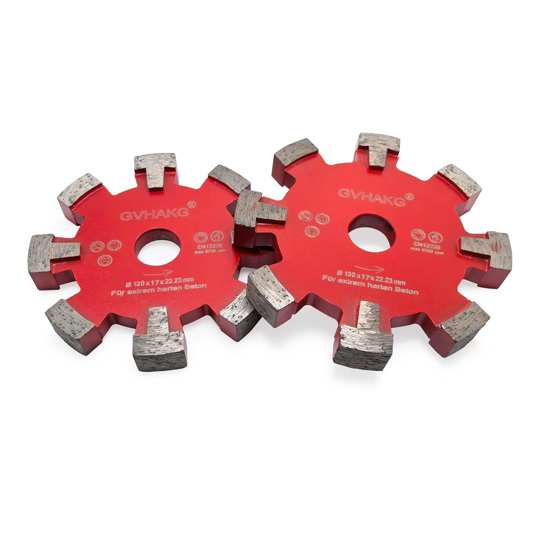 Diamant Frässcheibe 130mm, 17 mm Räumscheibe 8 Segmente U-förmige Nut Verbreiten Für Fussbodenheizun
