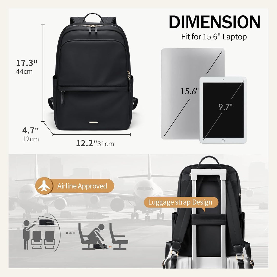 GOLF SUPAGS Laptop Rucksack für Damen Casual Daypack für Arbeit Reisen College Schulrucksack Handtas