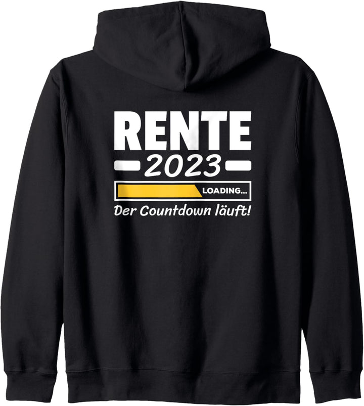 Rente 2023 Der Countdown Läuft Rentner Sprüche Kapuzenjacke