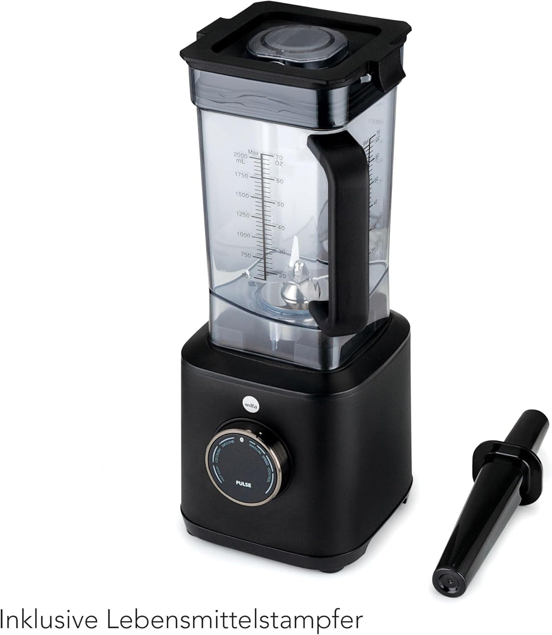 Wilfa POWER FUEL XL Standmixer - 2l Tritan-Krug bis 100°C - 2.000 W & 32.000 U/min. - 3 Programme -