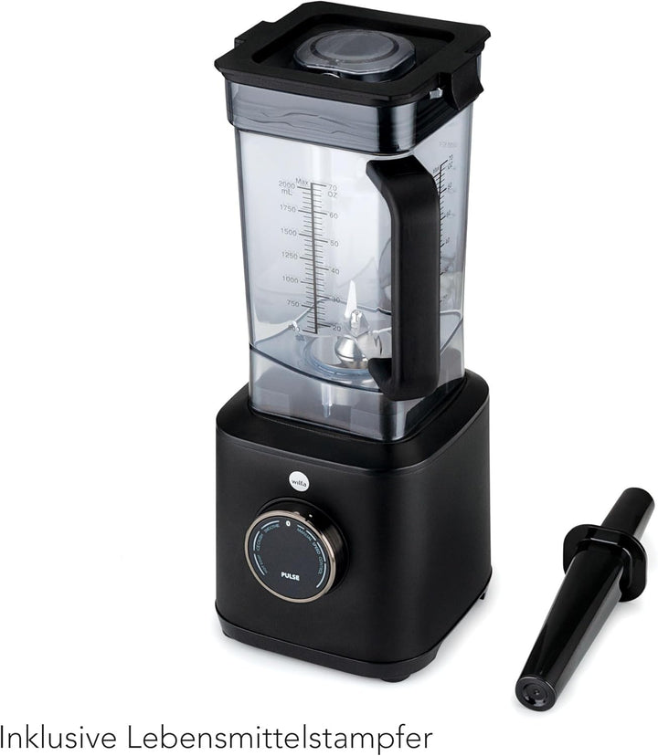 Wilfa POWER FUEL XL Standmixer - 2l Tritan-Krug bis 100°C - 2.000 W & 32.000 U/min. - 3 Programme -