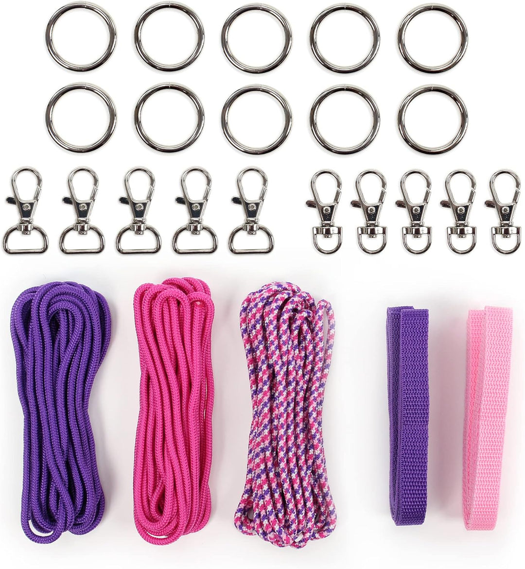 Hobby Horse Halfter Materialset lila/pink (Anleitung separat erhältlich)