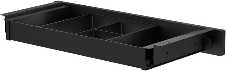 Spacetronik Schublade Unter Schreibtisch Schwarz, Unterbauschublade mit 5 Fächern, stabile Untertisc
