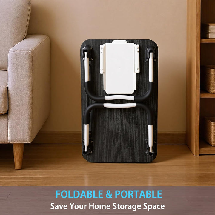 Small Laptop Bett Schreibtisch, Laptoptisch 48 × 30 cm für Frühstück im Bett, Arbeit, Homeoffice, La