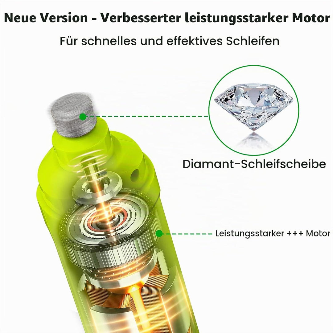 Casfuy Krallenschleifer für Hunde mit 2 LED-Leuchten – 2 Geschwindigkeiten, leiser, leistungsstarker