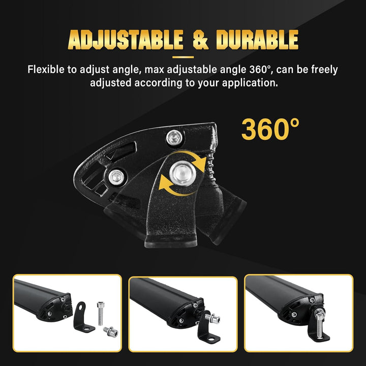 Willpower 25'' 65cm 120W Led Zusatzscheinwerfer 12V Led Scheinwerfer Auto IP67 Wasserdicht Flutlicht