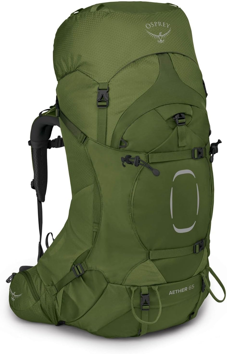 Osprey Aether 65 Trekkingrucksack für Männer Garlic Mustard Green S-M, Garlic Mustard Green S-M