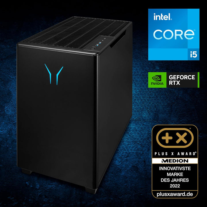 ERAZER Bandit P20 Gaming Desktop PC (Intel Core i5-12400, 16GB DDR4 RAM, Intel Arc A750 8GB GDDR6, 1