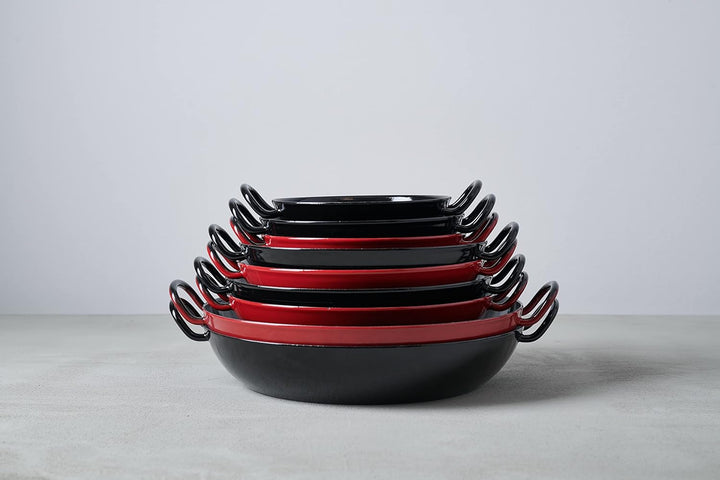 Riess, 0603-019, Schlemmerpfanne 30, CLASSIC - COLOR ROT, Durchmesser 30 cm, Höhe 7.9 cm, Emaille, r