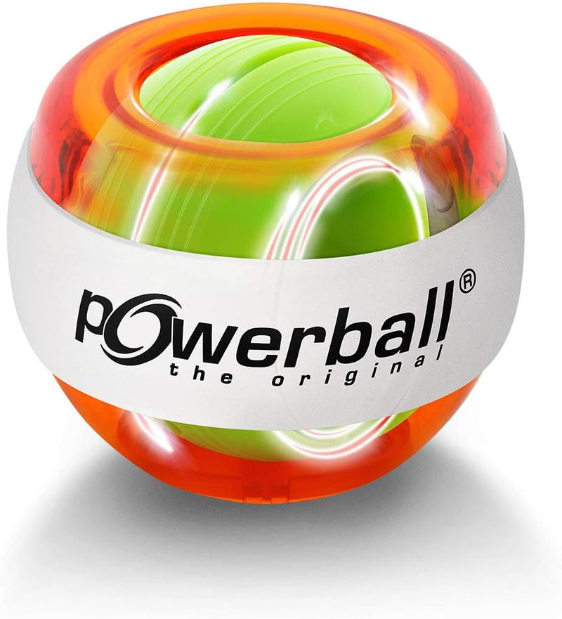 Powerball Lightning Red, gyroskopischer Handtrainer mit rotem Lichteffekt, transparent-rot, das Orig