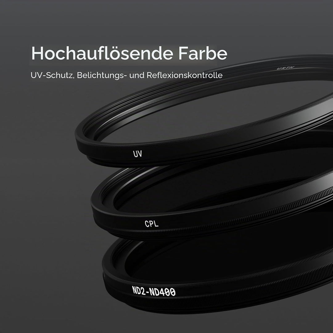 Urth 67 mm UV, Polfilter (CPL), ND2-400 Filter Kit 67mm, 67mm