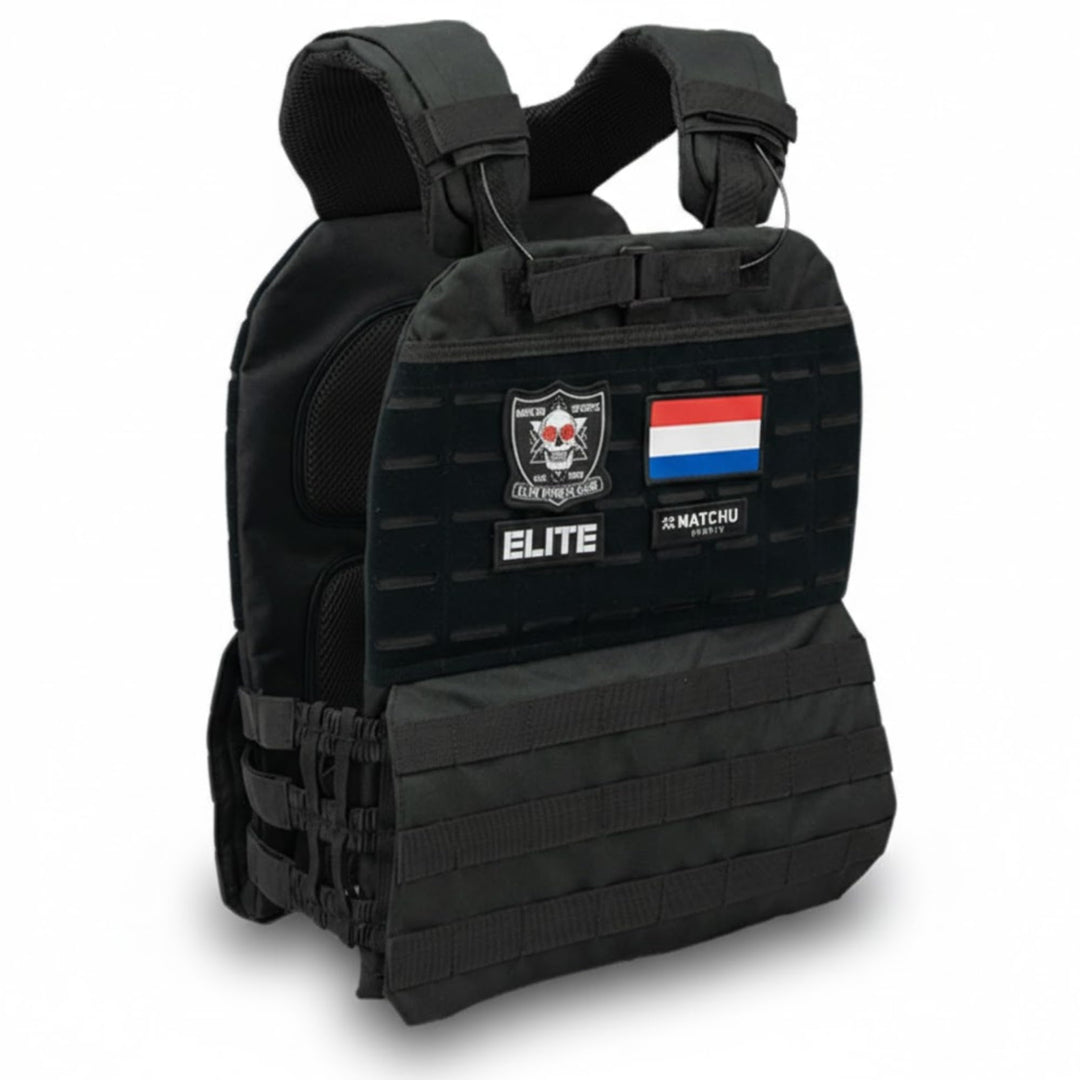 Matchu - Gewichtsweste - Weight Vest - Einstellbar bis zu 20 KG - Verstellbar mittels 30 Sandsäcken
