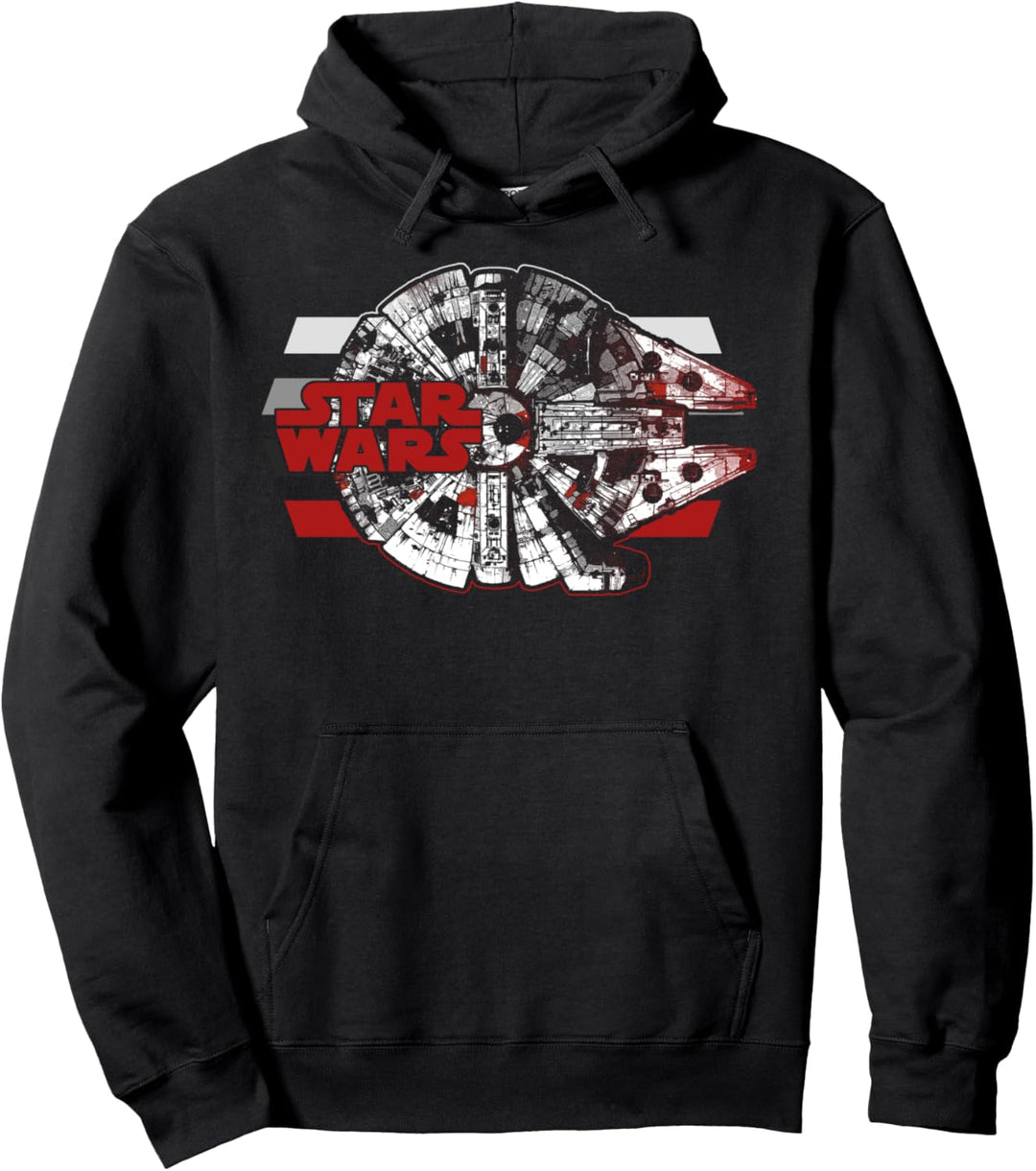 Star Wars The Last Jedi Millennium Falcon Top View Pullover Hoodie