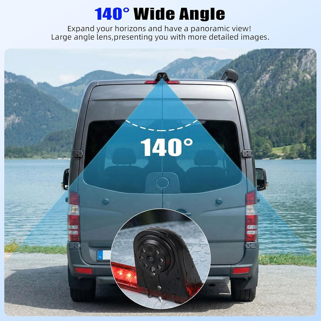 OiLiehu Rückfahrkamera für Mercedes Sprinter 2006-2019, für VW Crafter 2007-2019, 720P HD, 140° Weit