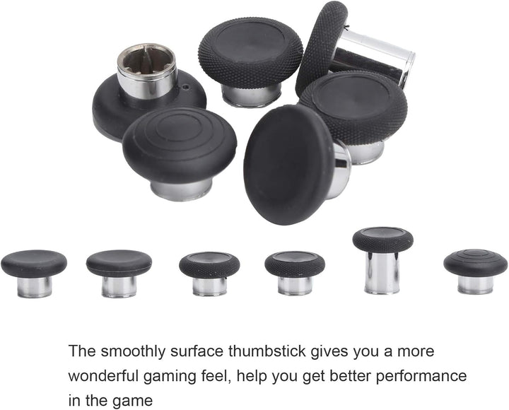 Annadue Game Controller Thumbsticks Kit für One Series 2, mit 6 Thumbsticks, 7 Metallknöpfen und -Ta