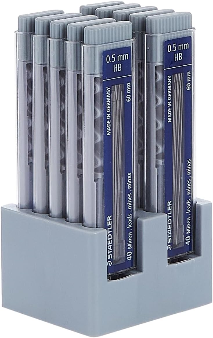 STAEDTLER 255 05-HB Mars Micro Feinminen 40 Stück Minendurchmesser 0.5 mm, HB