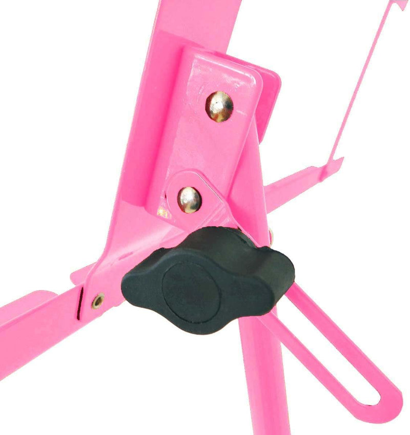 keepdrum Notenständer MUS2PK Pink Rosa Notenpult mit Tasche einfacher Aufbau, Pink