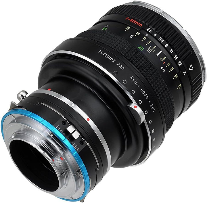 Fotodiox Pro Combo Shift Lens Adapter Kit Compatible with Rollei 6000 Lenses on Fujifilm X-Mount Cam