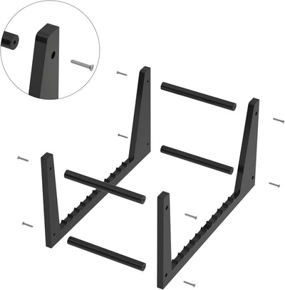 HIIMIEI Schallplatten Aufbewahrung, Acyrl Abnehmbar Schallplattenständer | Schallplattenregal mit 12