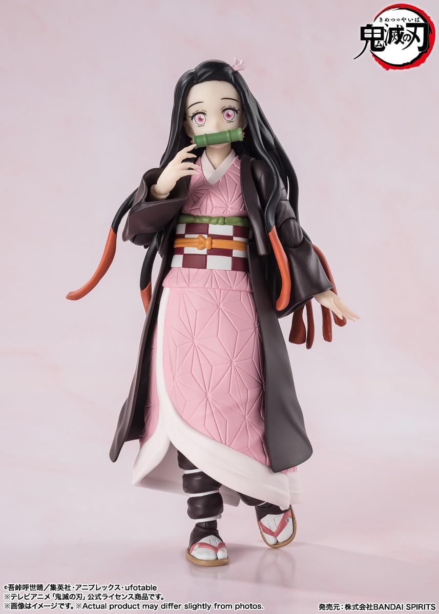 Demon Slayer: Kimetsu no Yaiba Figurine S.H. Figuarts Nezuko Kamado 13 cm Black, Black