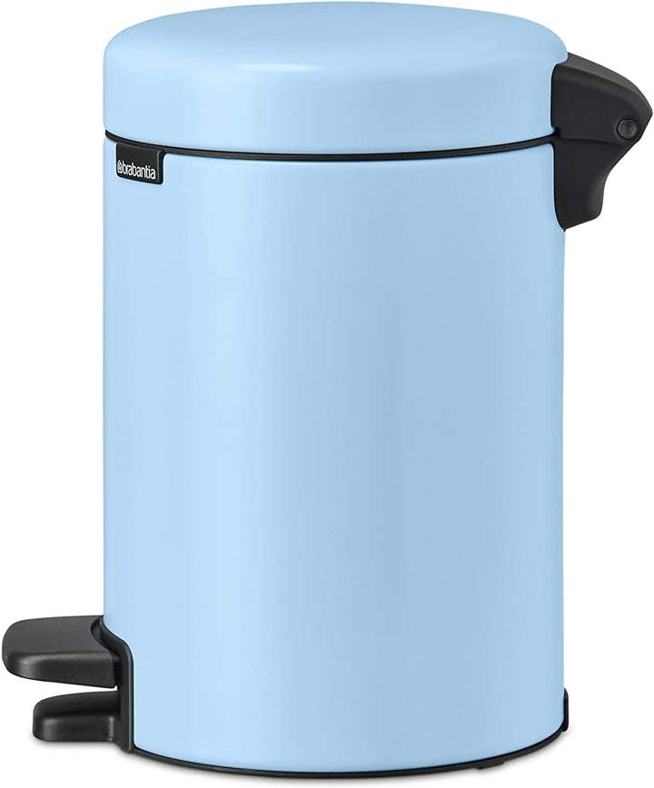 Brabantia - NewIcon Treteimer 3L - Kleiner Abfalleimer für Bad oder Toilette - Sanft Schliessender D