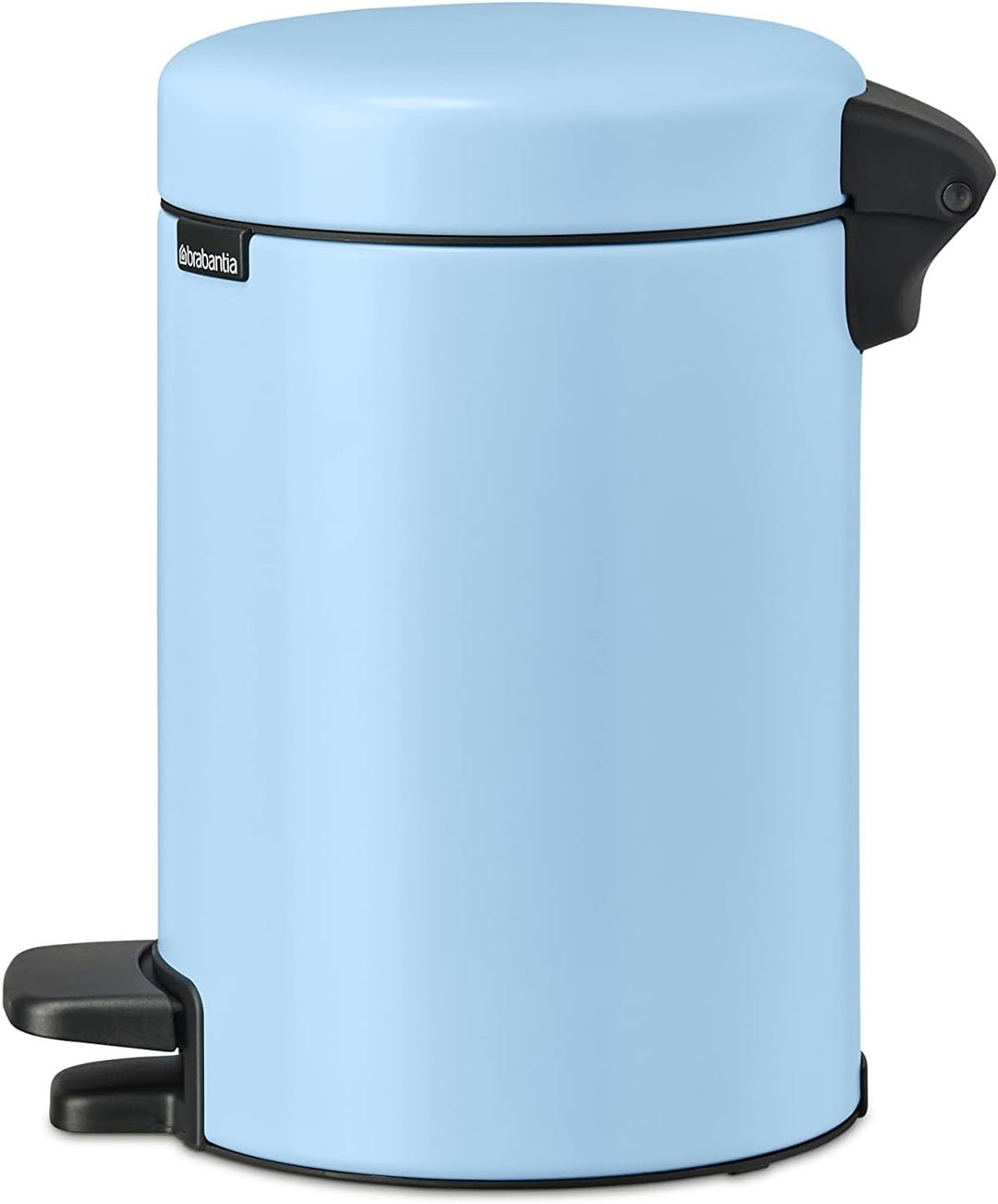 Brabantia - NewIcon Treteimer 3L - Kleiner Abfalleimer für Bad oder Toilette - Sanft Schliessender D