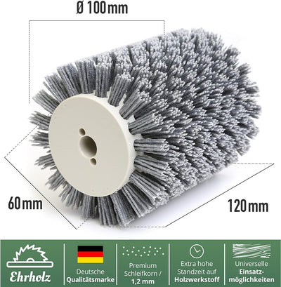 EHRHOLZ® Schleifbürste passend für Makita Bürstenschleifer 9741 | Strukturierbürste | Satinierbürste