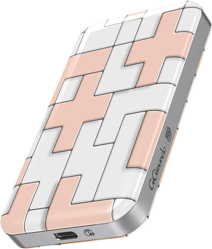 GiGimundo 512GB Portable SSD TLC, USB C Bis zu 3150 MB/s, USB4 Externes Solid State Drive, Geburtsta