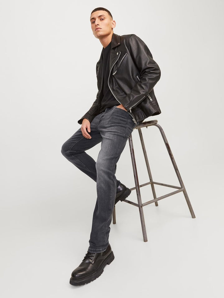 JACK &amp; JONES Male Slim Fit Jeans JJIGLENN JJICON JJ 257 50SPS NOOS Slim Fit Jeans | Knitted Pullover