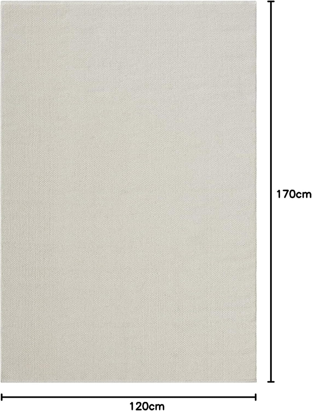 the carpet Boho Natur Wool Handgewebter Wollteppich im natürlichen skandinavischen Boho-Look, Handar